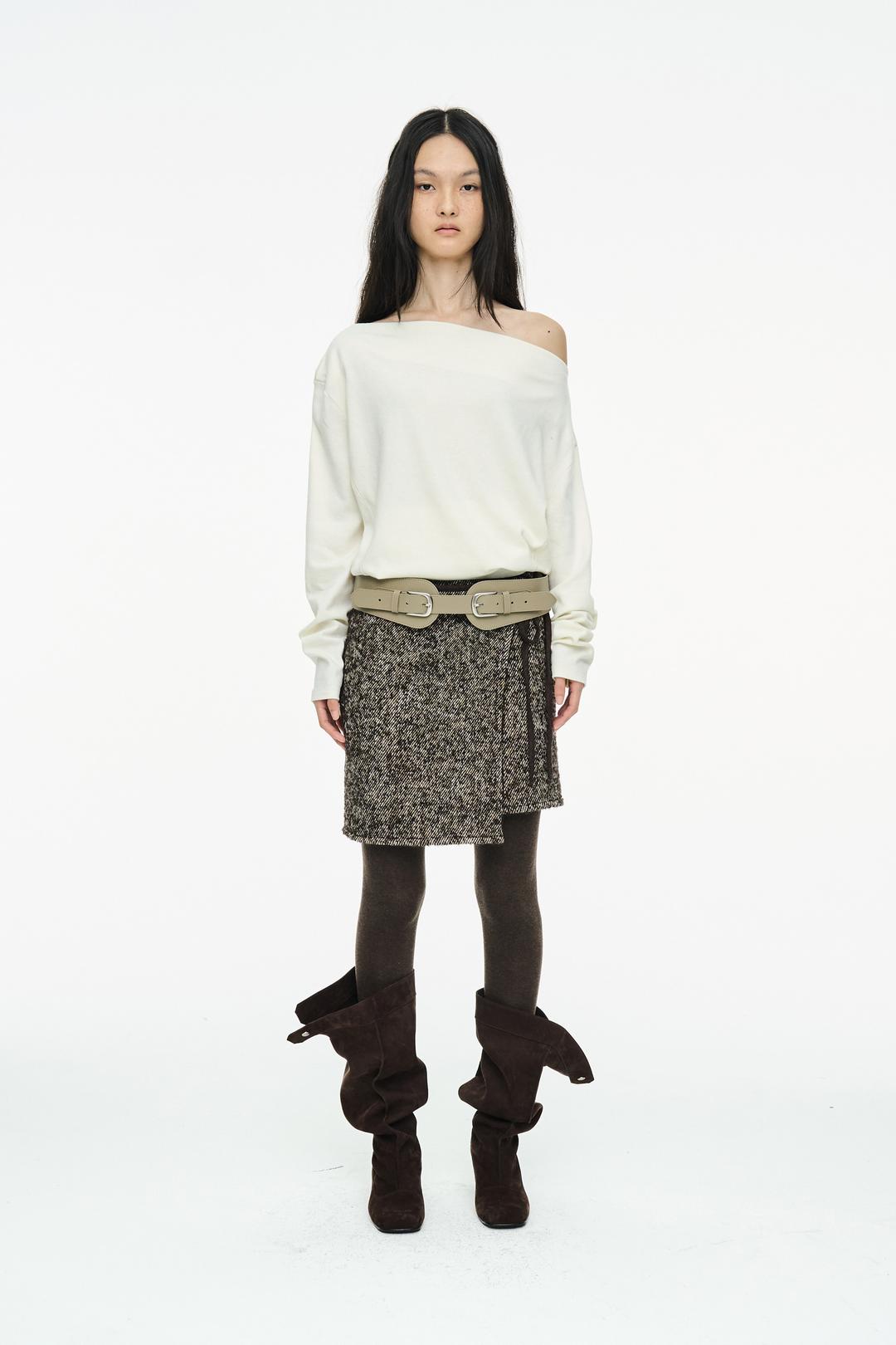 String Wool Cape / Brown