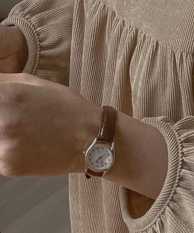 [카시오] 골드 라운드시계