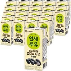 연세두유 뼈를 생각한 고칼슘 두유 검은콩, 180ml, 24개