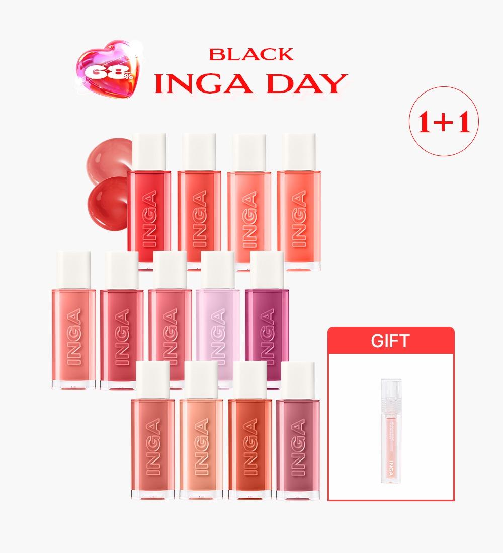 [BLACK INGA DAY] 워터 글로우 립 틴트 1+1