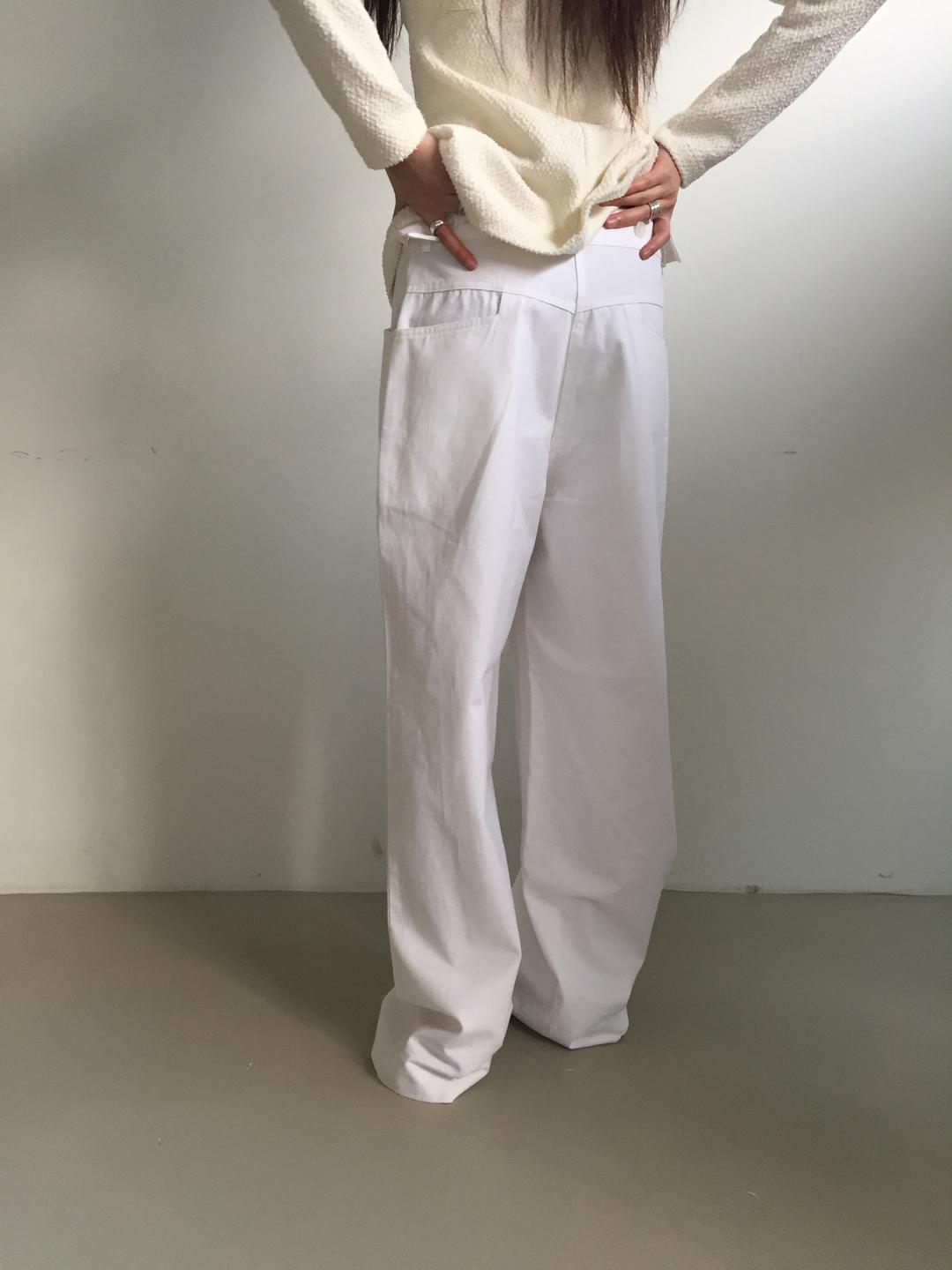 cotton pants (white)