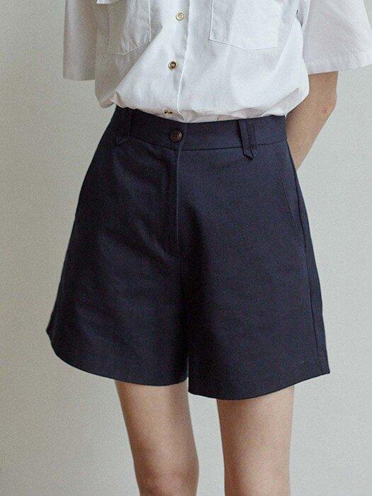 Martin Cotton Shorts - Navy