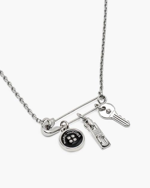 Button Charm Necklace