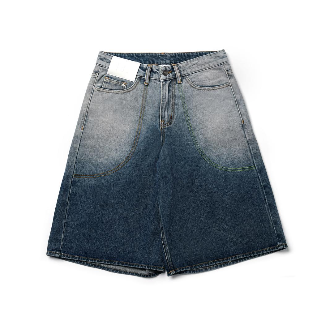 버뮤다 스티치 데님 팬츠(INDIGO)