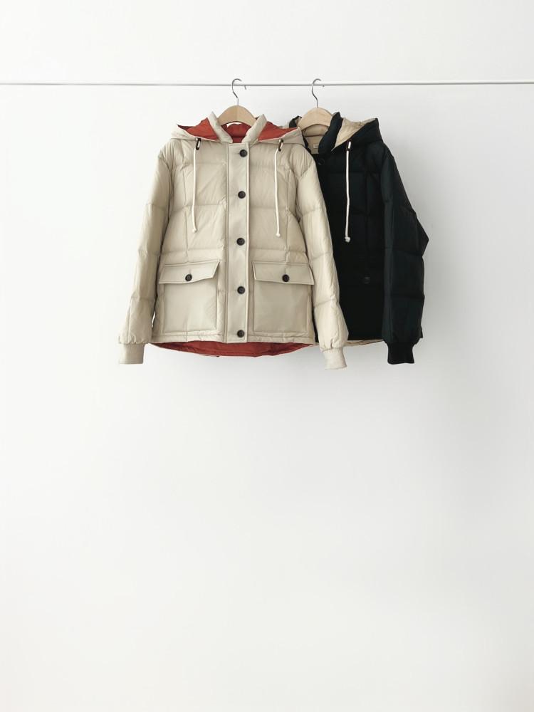 carol 캐롤 보이 푸퍼 패딩 오리털100 후드 덕다운 점퍼 후드탈착