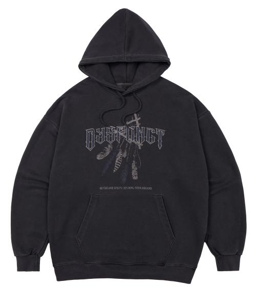 디스펑트(DYSFUNCT)  DREAM CATCHER PIGMENT HOODIE(CHARCOAL) - 사이즈 & 후기 | 무신사