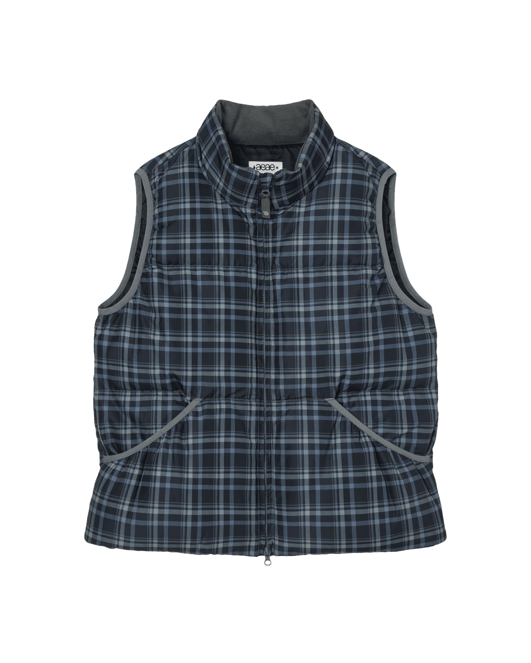 CHECK PADDED VEST [BLUE]