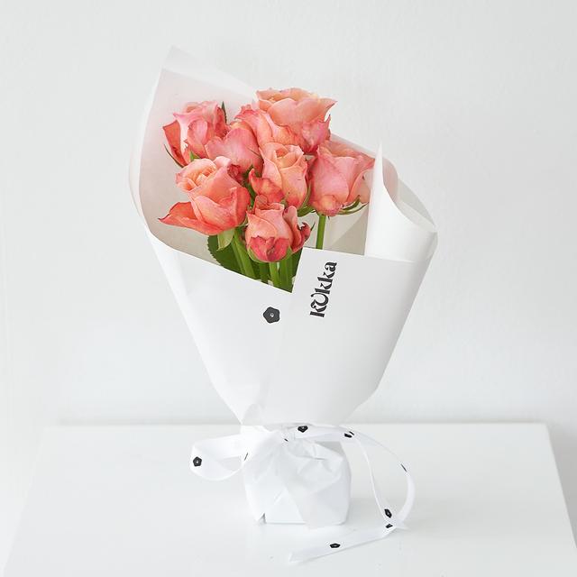 [꾸까 생화꽃다발] 아름다운 빛깔, 빅토리안시크릿 장미 꽃다발 -생일,기념일,이벤트
