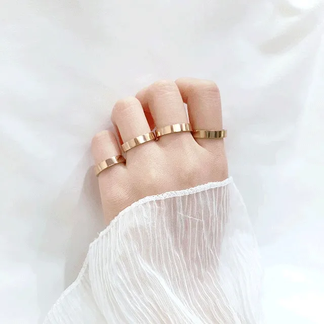 [3+1💕] 써지컬 심플 데일리 민자 여자 남자 반지