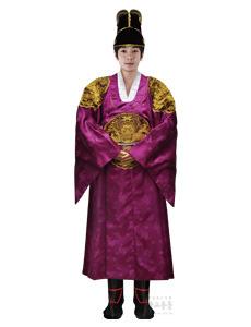 (양단) 용수 곤룡포 (자주색) 성재의대 임금님옷 임금옷 용포 민속의상