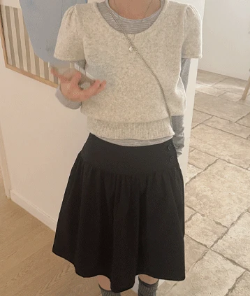 [봄신상 5%💞] 토비셔링skirt (미디스커트🤍셔링스커트,레이어드)