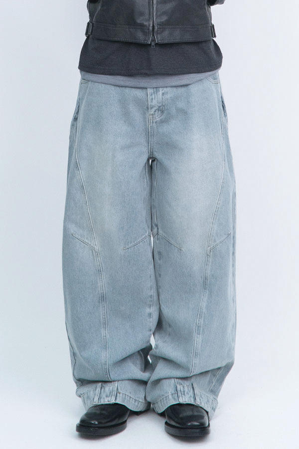 Reverse Curved Denim PT