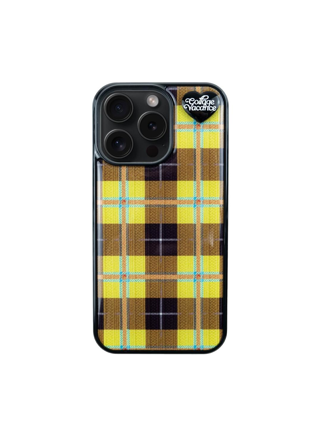 [20% OFF ~12/22] [12/26(목) 순차 출고] Tartan Hug Pendant Epoxy Case (3color)