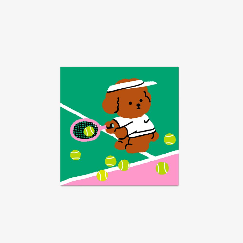 테니스 푸드리 미니엽서