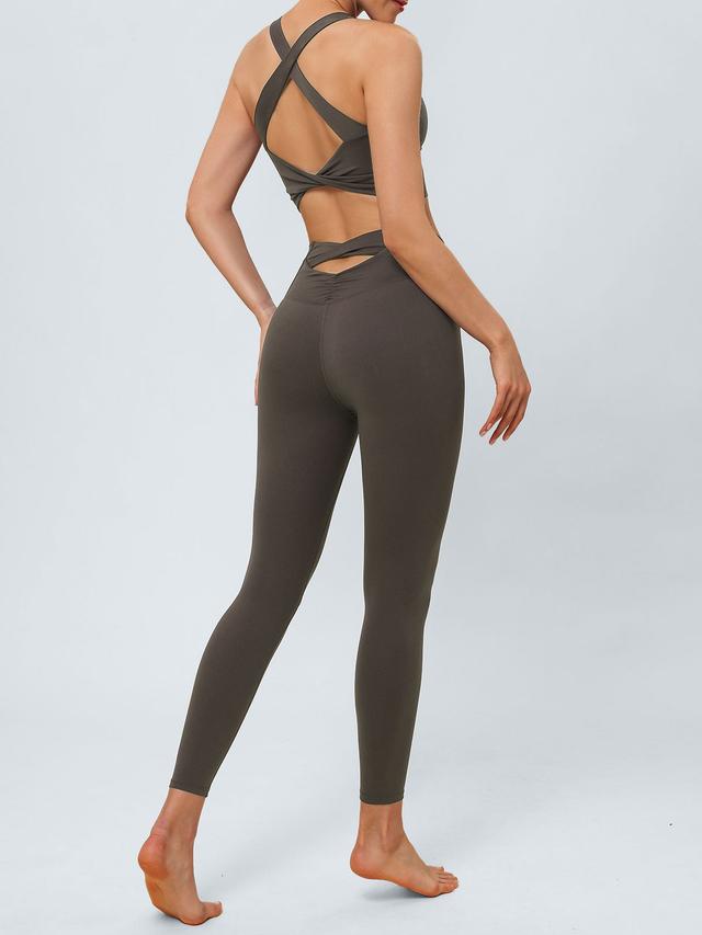 Dark Coffee Cut Out Leggings 24” - Dark Coffee / XS