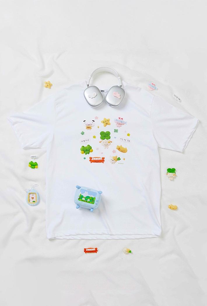 [도너리] 반팔 티셔츠(WHITE)_SPRLF25U14