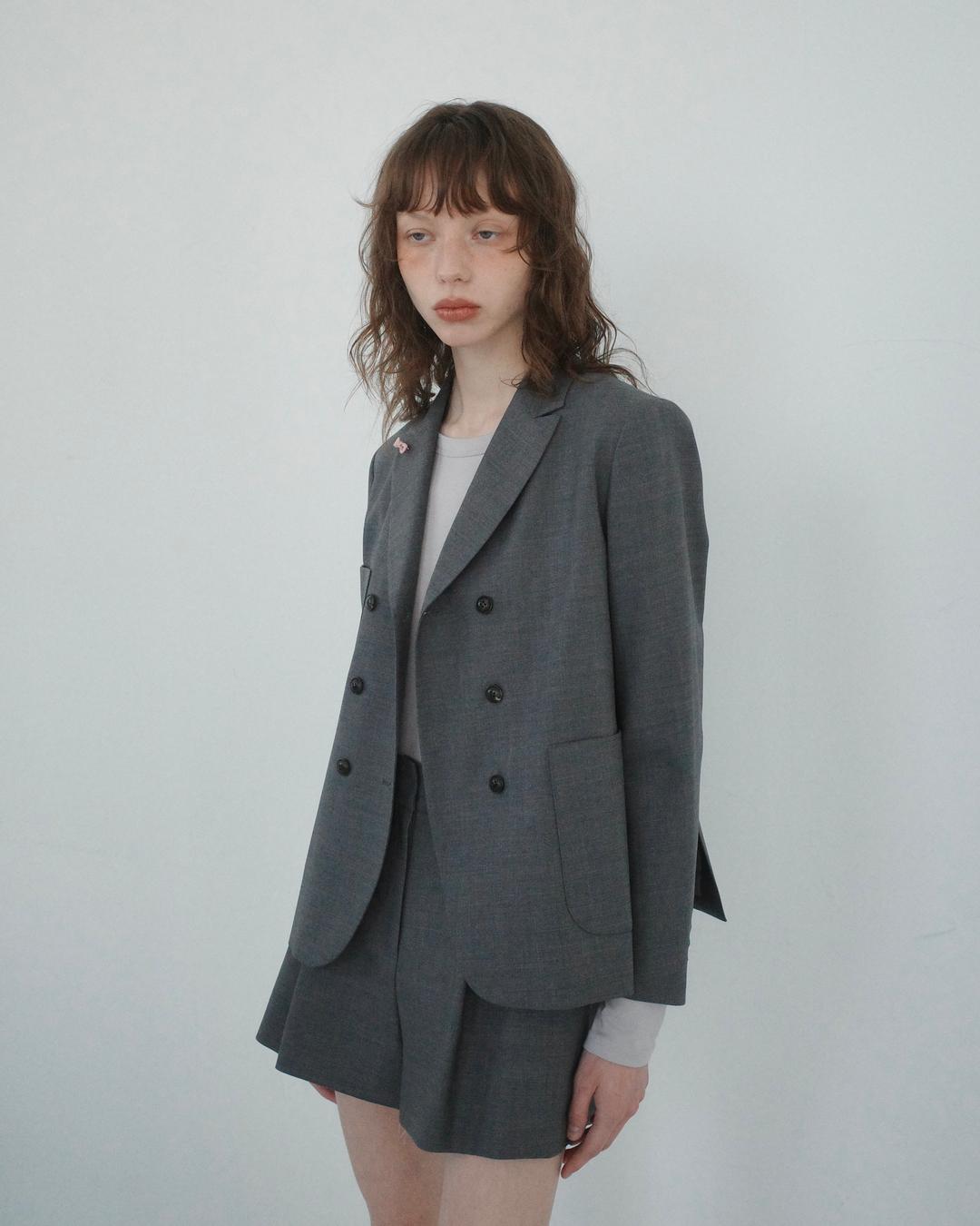 flétta Classic Double button Ribbon Jacket_2 Colors