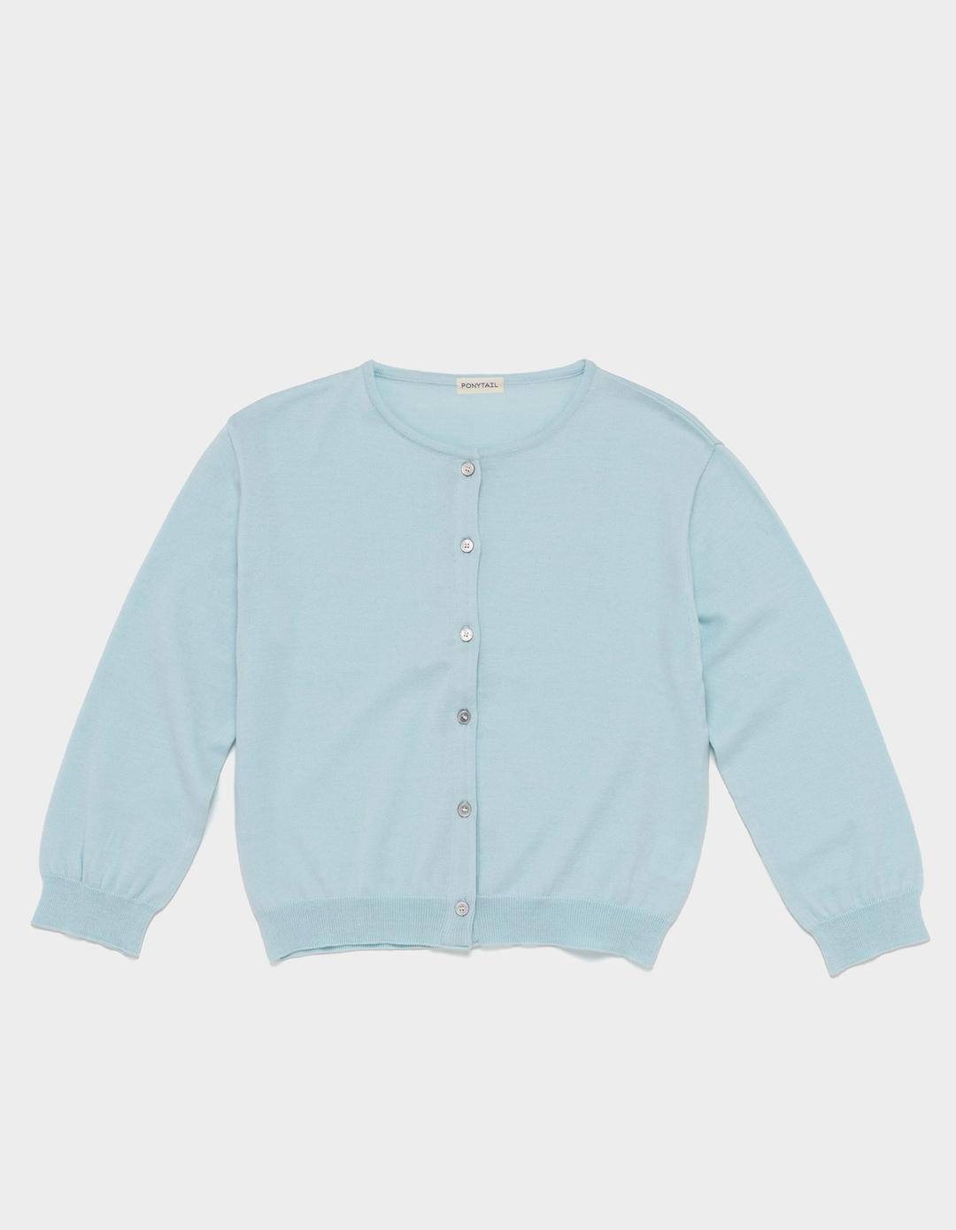 [4/4 예약배송] KAIA COTTON CROPPED KNIT (BABY BLUE)