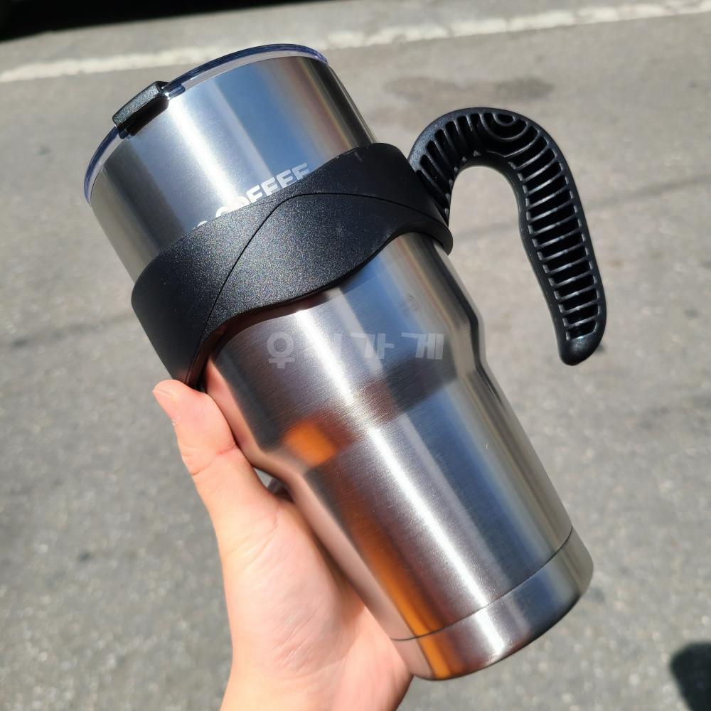 빽다방 대용량 텀블러 900ml 차량용 각인 트렌타