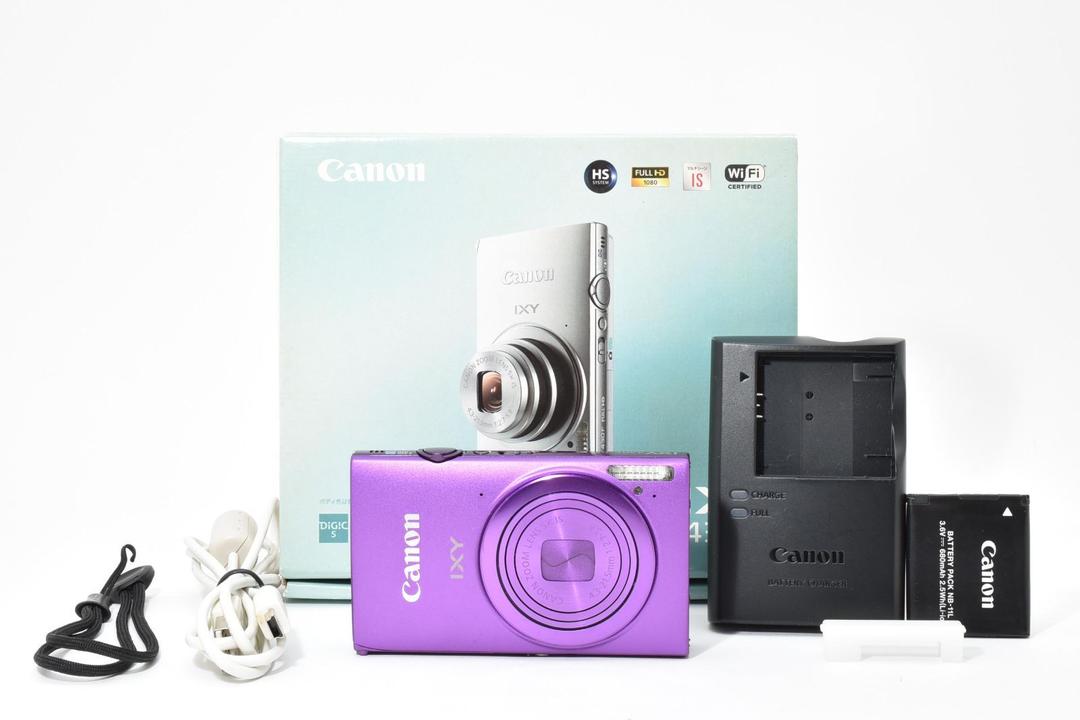 Canon キャノン IXY 430F パープル 元箱　/2699	動作OK 返金保証