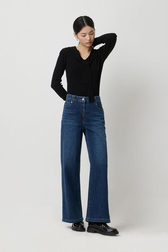 울 블렌드 타이 니트SAKP09511