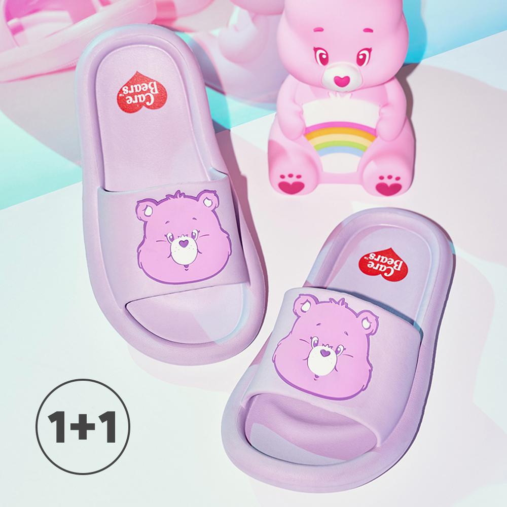 [1+1/총2개] 에이블팩토리 케어베어 튜브 슬리퍼 실내화 거실화