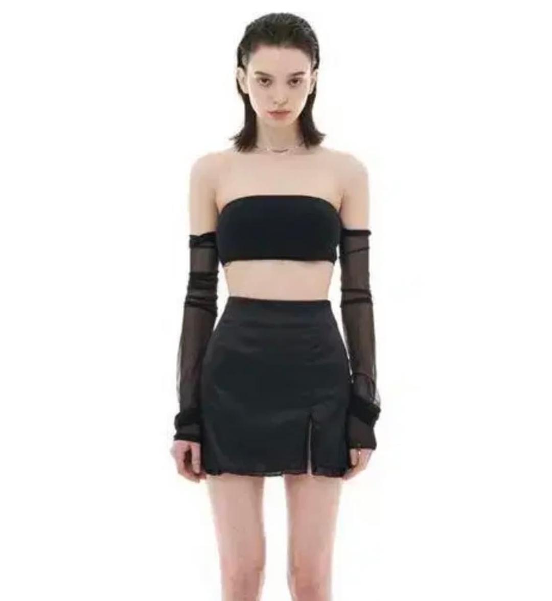Bohemian seoul lace satin skt | 후루츠패밀리