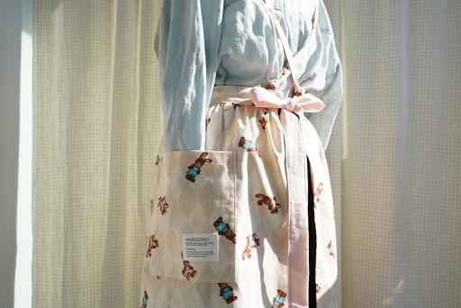 아가일 바니 원피스 앞치마