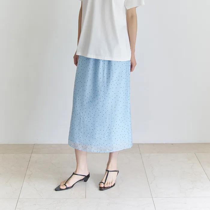 Siena Dot Skirt (Blue)