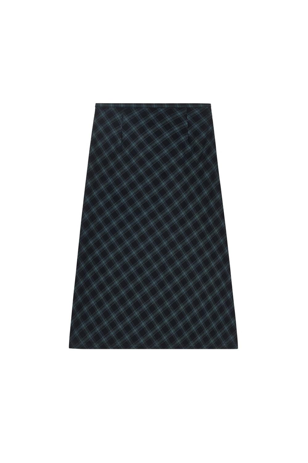 vintage check skirt