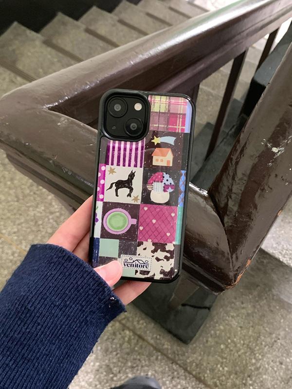 가을 조각 패치 케이스 • 에폭시 범퍼 • 아이폰 13미니