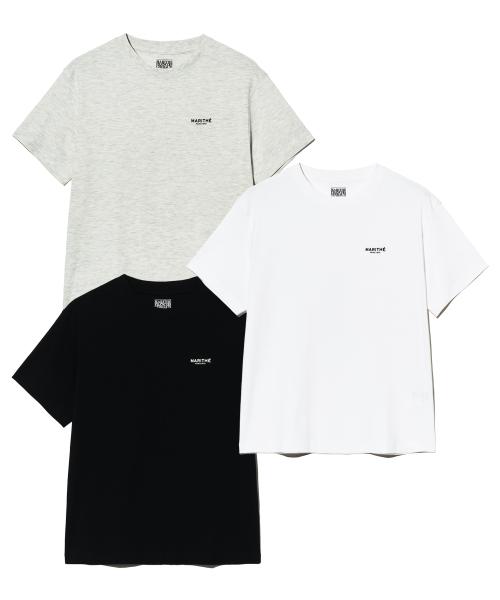 (UNISEX / WOMEN) 3PACK SMALL REGULAR LOGO TEE MIX