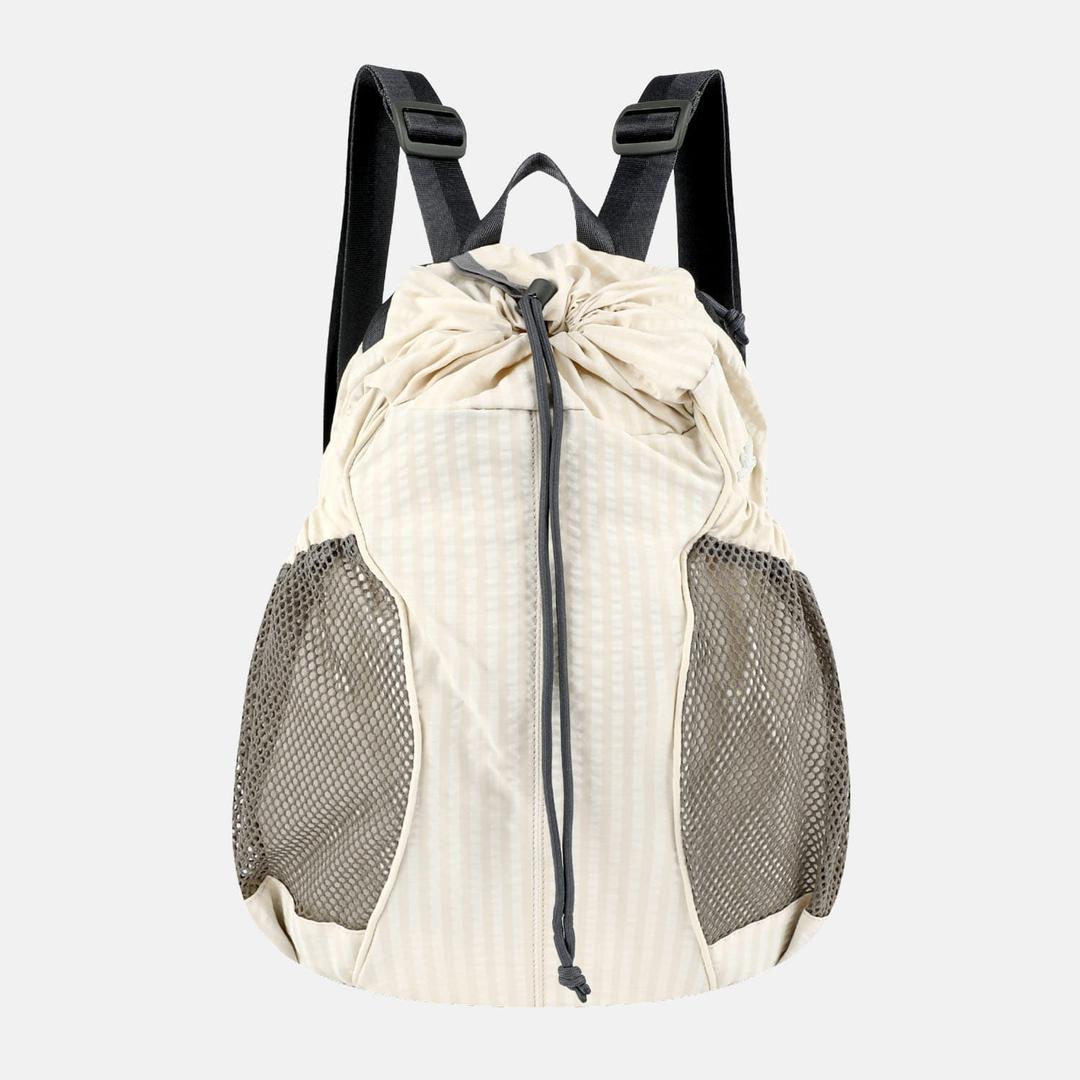 Tourer Gym Sack Ivory Grid