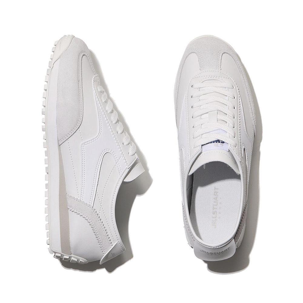 스위프트 화이트 소재배색 가죽 남녀공용 스니커즈 (JESO2F571OW)