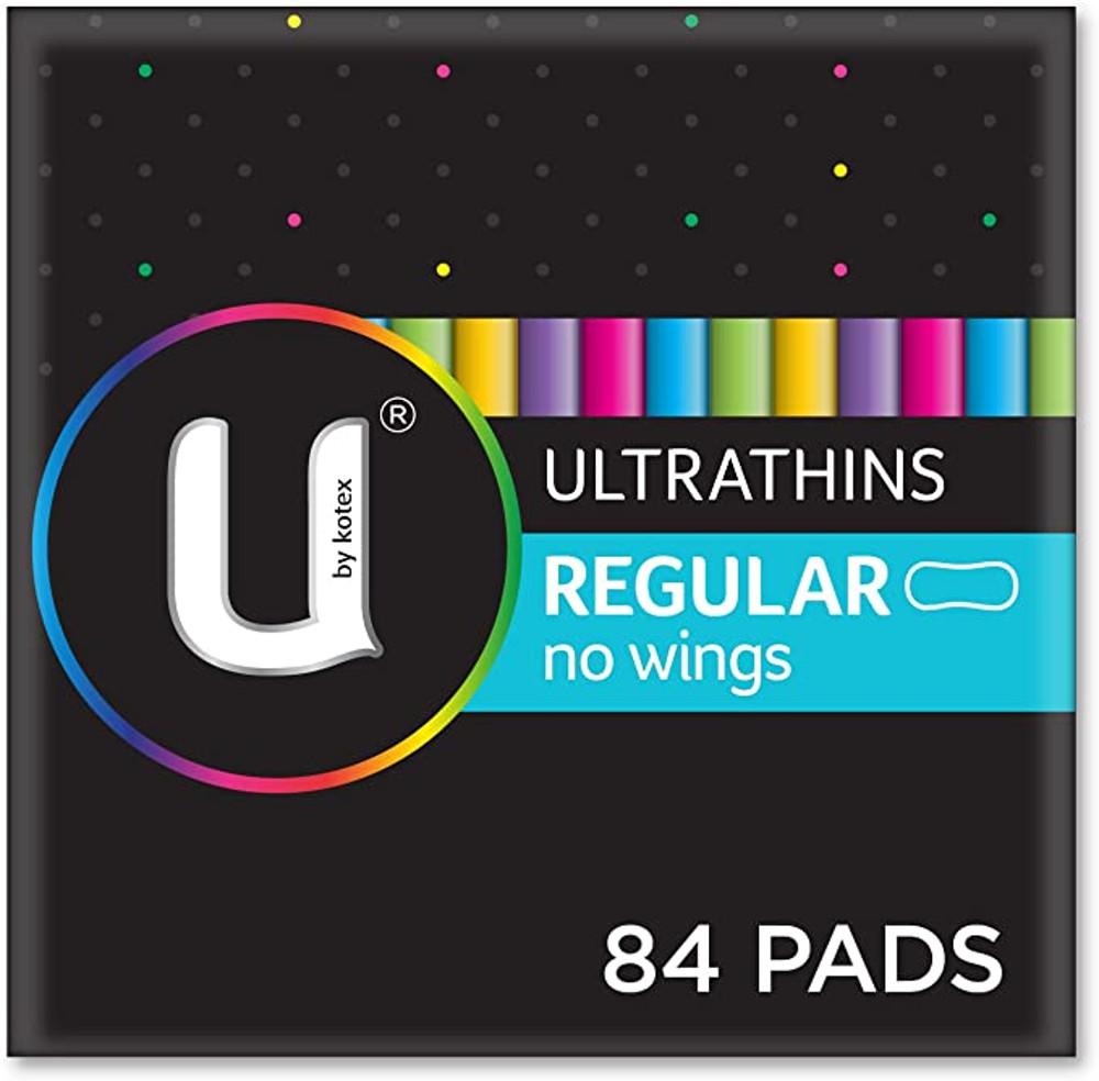 유바이 코택스 U By Kotex 중형 Regular 생리대 일자형  날개형  84개입