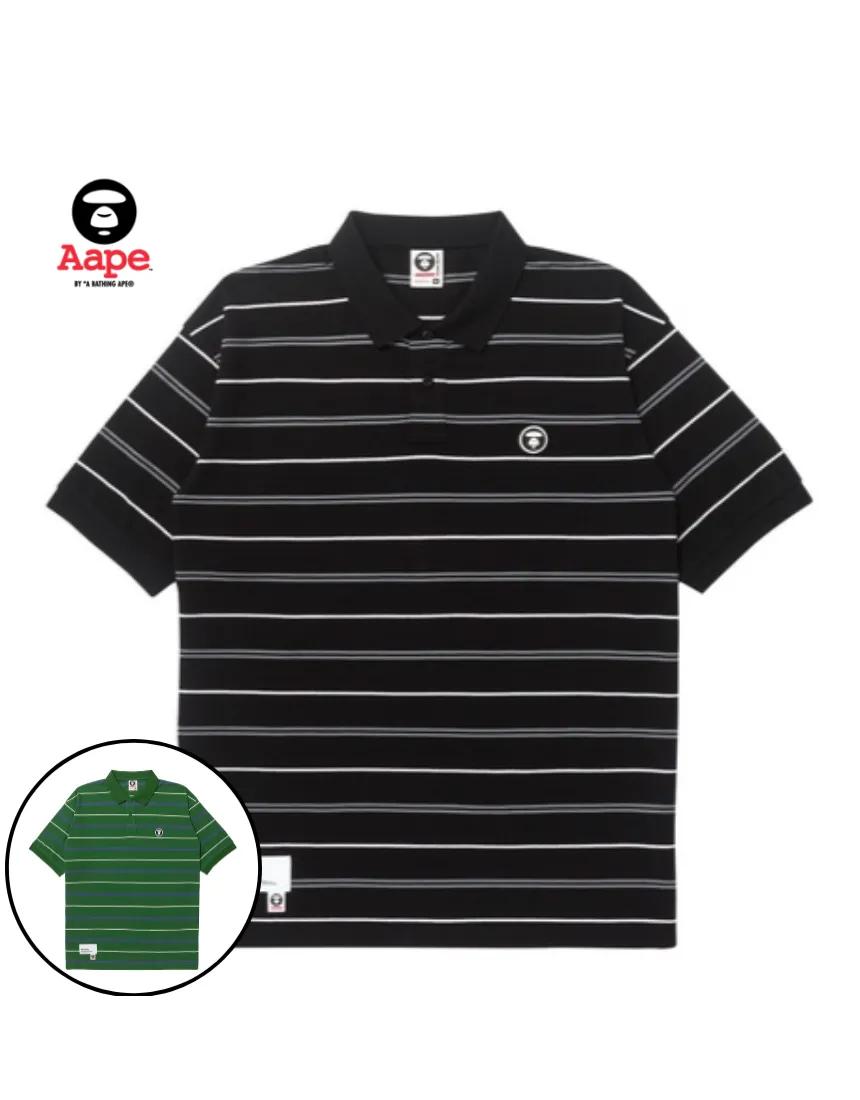 에이프 AAPE NOW BORDER POLO 폴로 카라 반팔티 AAPPOM1254XXK