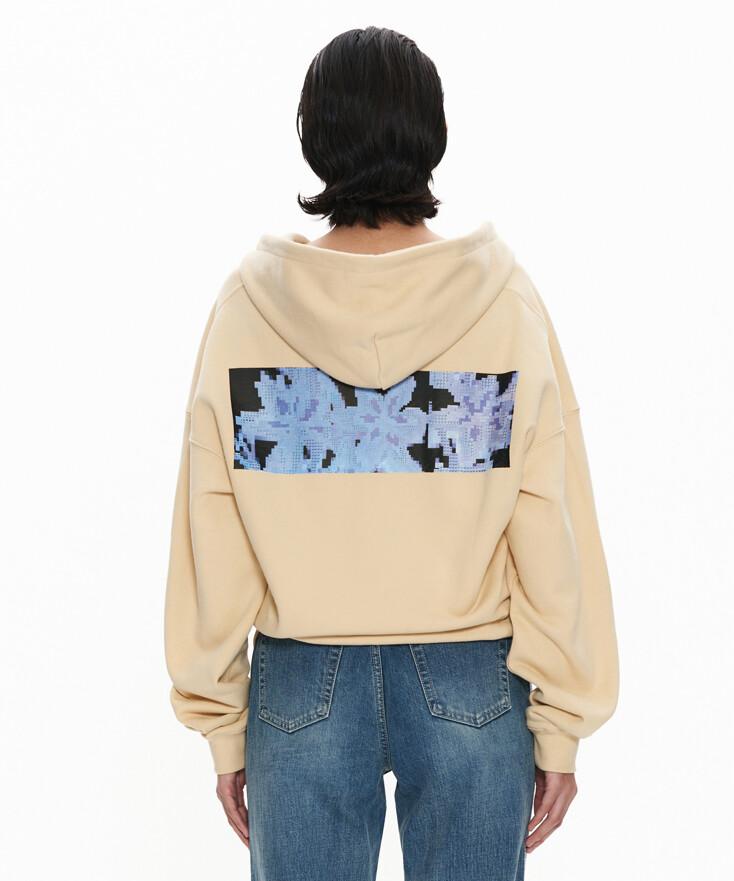 Minesweeper Hoodie Yellow Beige