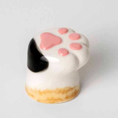 행복한 고양이 술잔 (삼색이)