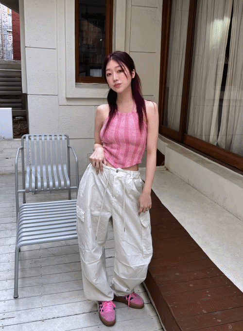 테리 니트탑 (3color)