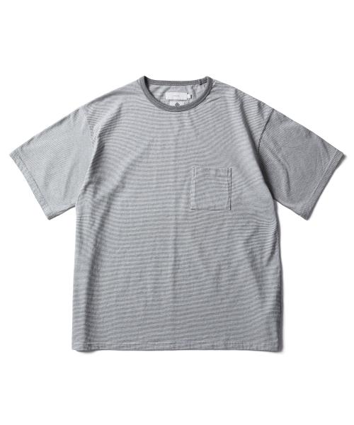 [ESFAI X OURSELVES] MULTI C STRIPE T SHIRTS (GREY)