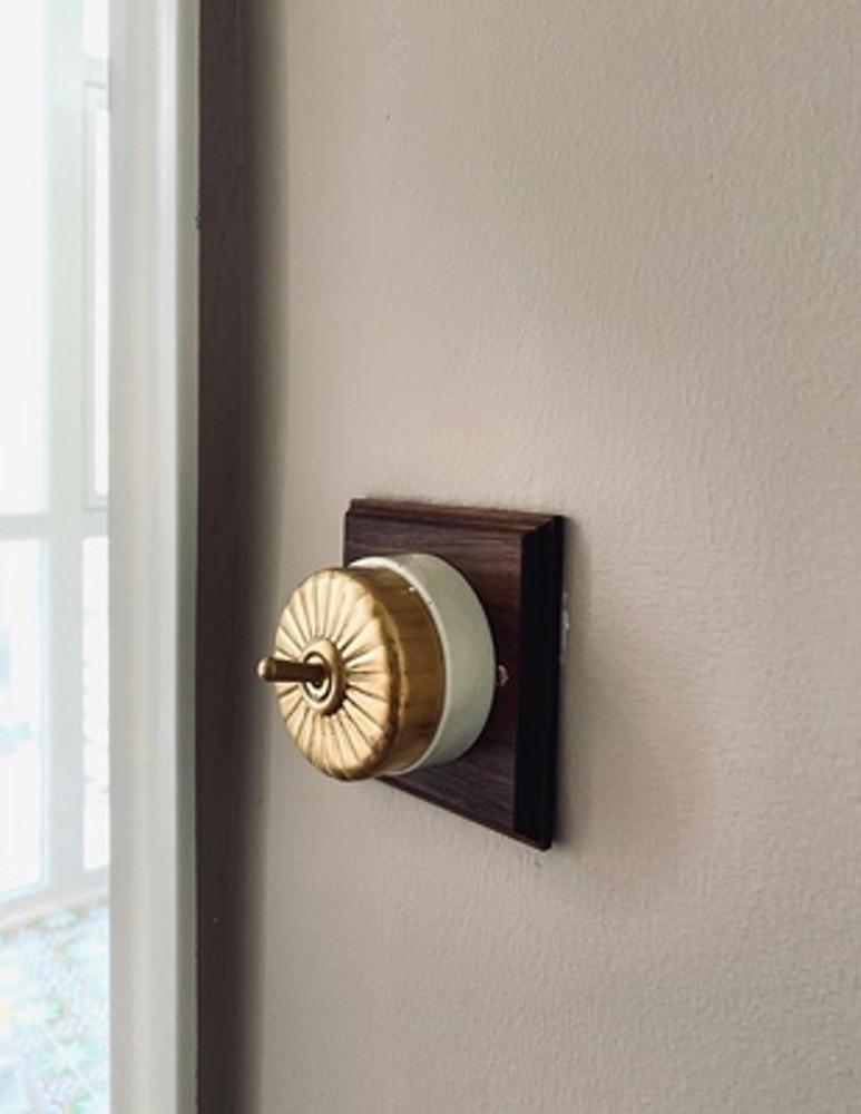 레트로 아날로그 황동 토글 벽 스위치 빈티지 인테리어