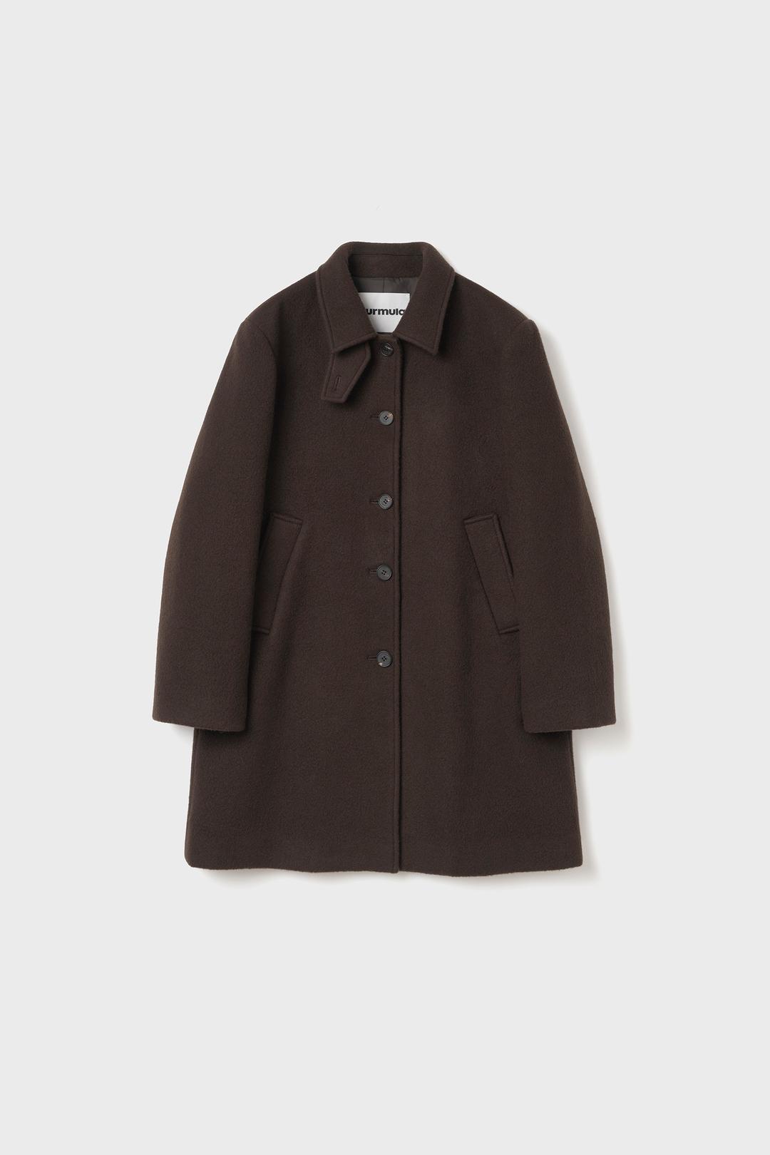 OVERSIZED SINGLE COAT (DARK BROWN)