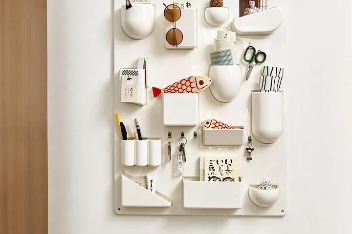 [해외] 벽걸이 소품정리 수납함 보관함 스토리지보드 52x68cm 5color