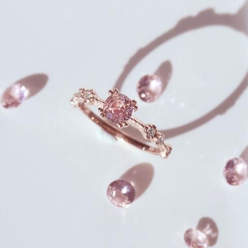 💗0.5ct 모거나이트 워터핑크링💗