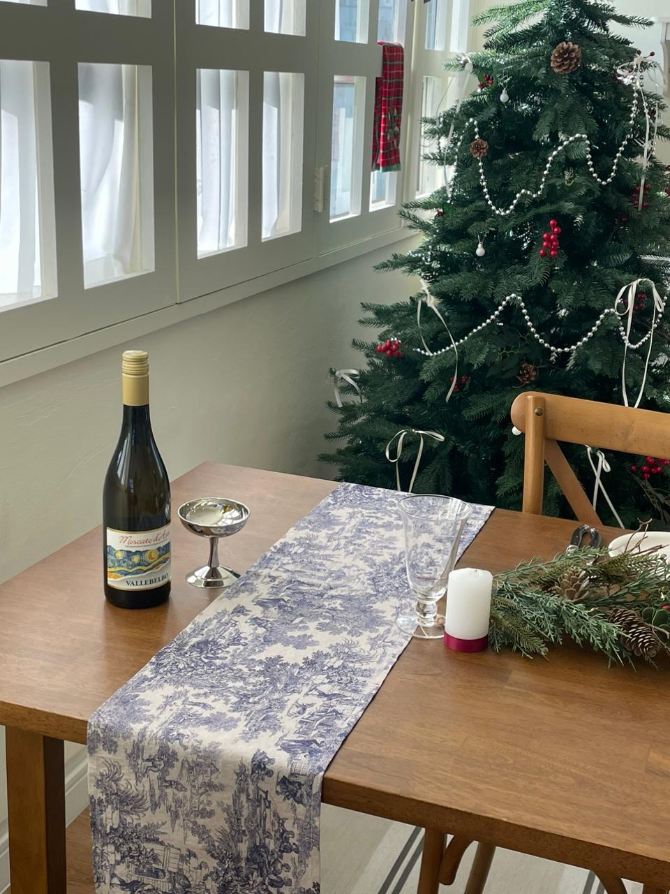 뜨왈드 주이 테이블러너 면 식탁보 테이블보 명화 프렌치스타일 식탁 플레이팅