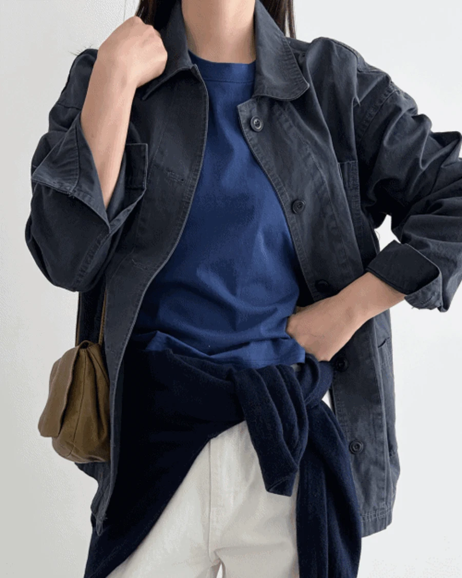 [주문폭주] 워싱 워크 자켓 (4c)