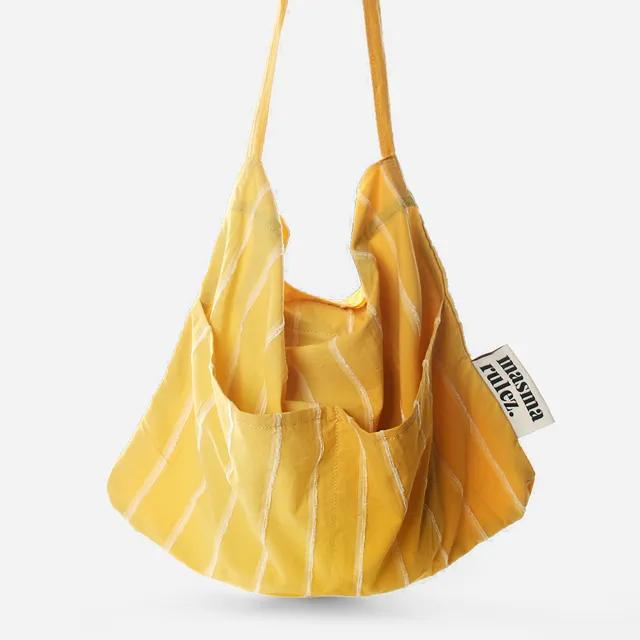 Rabbit eco bag-Wide yellow