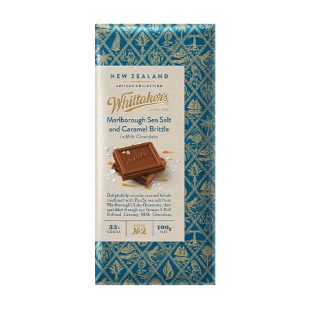 휘태커스 말보로 씨솔트 & 카라멜 브리틀 밀크초콜릿 100g