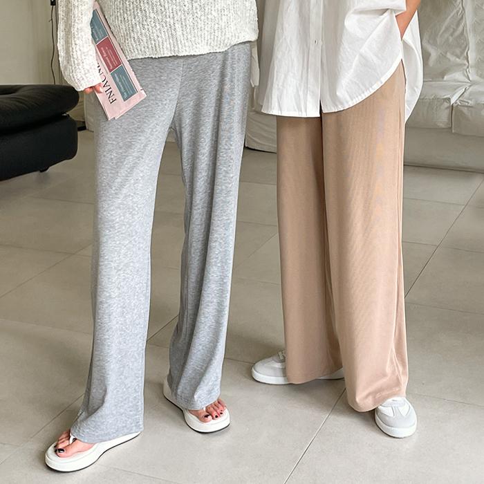 [라벨D]골지 더블치즈 와이드 팬츠*임부복