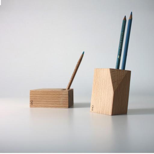 비취 우드 원목 연필 펜꽂이 명함 메모꽂이 홀더